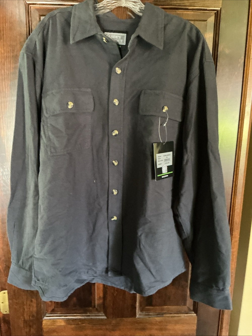 Guide's Choice Button-Front Long Sleeve Shirt - MOLESKIN NWT